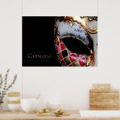 Poster Carnaval - Italie - Masque (Cuisine)