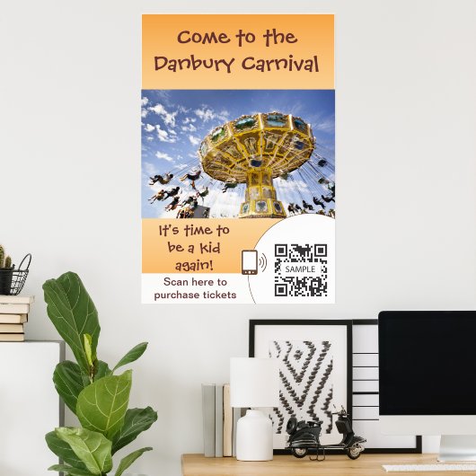 Poster Carnaval Modèle (Bureau à domicile)