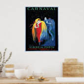 Poster "Carnaval" Vinho do Porto (Cuisine)