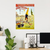 Poster Carnaval vintage Coney Island Circus Water Carniva (Bureau à domicile)