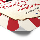 Poster Carnaval vintage Merci pour venir (Coin)