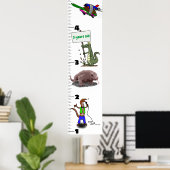 Poster Carnet de croissance des animaux de reptiles drôle (Bureau à domicile)