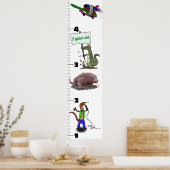 Poster Carnet de croissance des animaux de reptiles drôle (Cuisine)