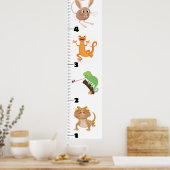 Poster Carnet de croissance des animaux de reptiles drôle (Cuisine)