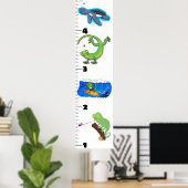 Poster Carnet de croissance des animaux de reptiles drôle (Bureau à domicile)