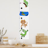Poster Carnet de croissance des animaux de reptiles drôle (Cuisine)