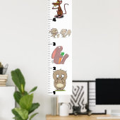 Poster Carnet de croissance des animaux de rongeurs amusa (Bureau à domicile)