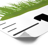 Poster Carnet de croissance des animaux de rongeurs amusa (Coin)