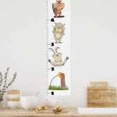 Poster Carnet de croissance des animaux de rongeurs amusa (Cuisine)