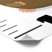 Poster Carnet de croissance des animaux de rongeurs amusa (Coin)