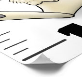 Poster Carnet de croissance des animaux de rongeurs amusa (Coin)