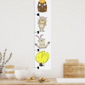 Poster Carnet de croissance des animaux de rongeurs amusa (Cuisine)