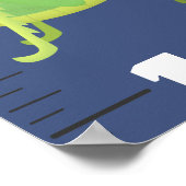 Poster Carnet de croissance des insectes amusants (Coin)