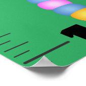 Poster Carnet de croissance des insectes amusants (Coin)