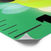 Poster Carnet de croissance des insectes amusants (Coin)