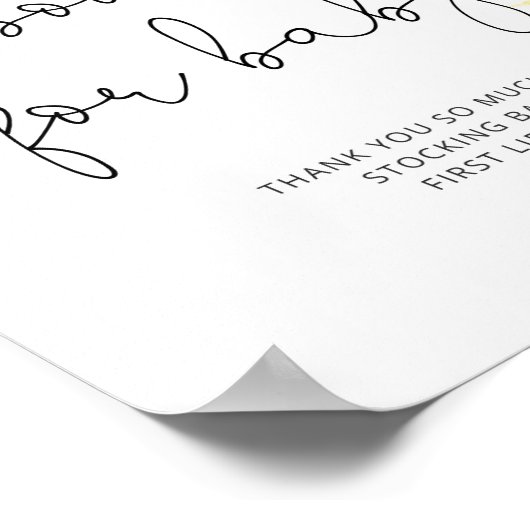 Poster Carnets de tournesol d'aquarelle pour bébé (Coin)