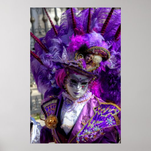 Poster Carnival Costume, Venice (Devant)