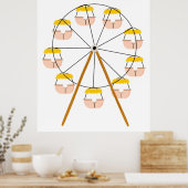 Poster Carnival Ferris Wheel (Cuisine)