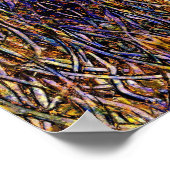 Poster Carnival Glass Grass With Orange Mold Fungus tiled (Coin)