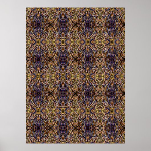 Poster Carnival Glass Grass With Orange Mold Fungus tiled (Devant)