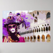 Poster Carnival mask de Venice (Devant)