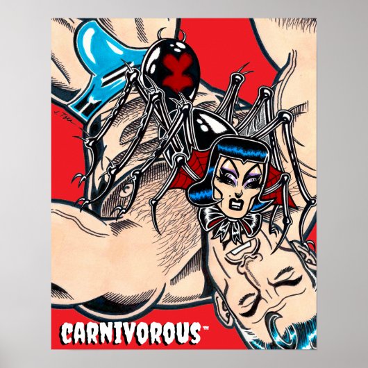 Poster Carnivorous™/Black Widow (Devant)