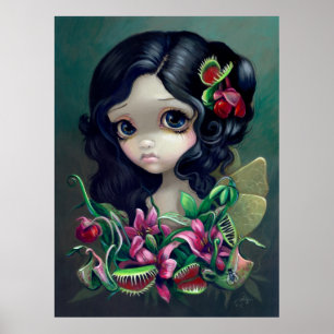 Poster Carnivorous Bouquet Fairy Art Print gothic
