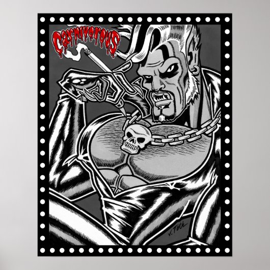 Poster Carnivorous™/Werebiker/Logo (Devant)