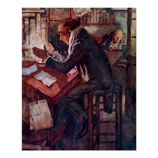 Poster Carol de Noël : Cratchit and Scrooge (Devant)