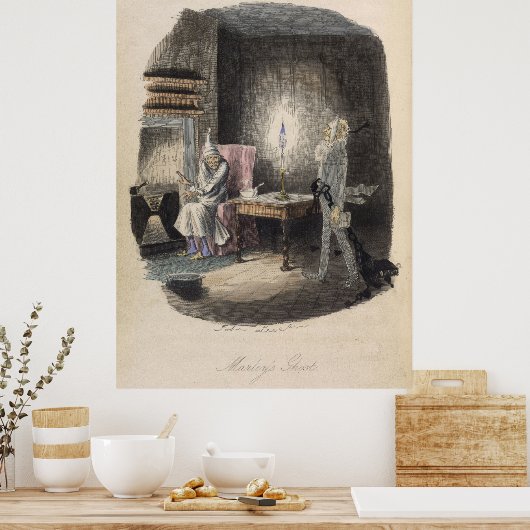 Poster Carol de Noël - Le fantôme de Marley (Cuisine)