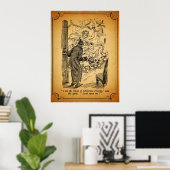 Poster Carol de Noël : Le fantôme du présent de Noël (Bureau à domicile)