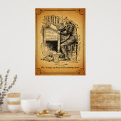 Poster Carol de Noël : Vieux Scrooge (Cuisine)