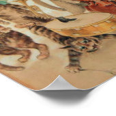 Poster Carol Singing 1925 Louis Wain Wall Art (Coin)