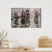 Poster Carolage de Noël (avec papier) (Cuisine)