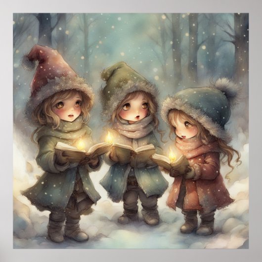 Poster Caroleurs de Noël (Devant)