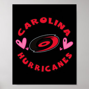 Poster Carolina Hurricanes Valentine Hearts Nhl Officiel