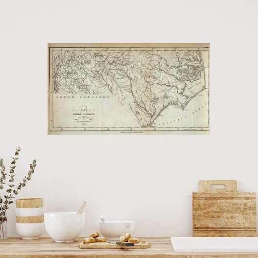 Poster Caroline du Nord 5 (Cuisine)