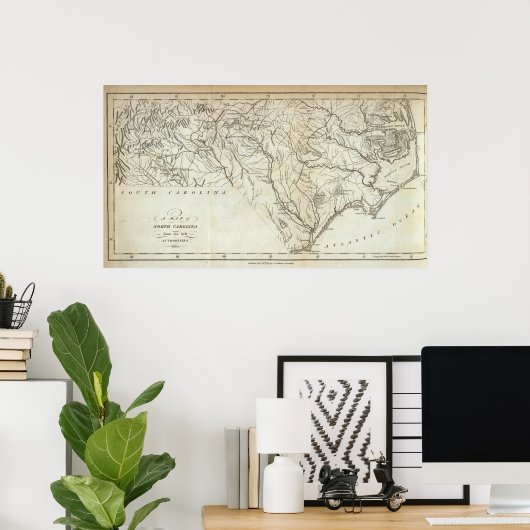 Poster Caroline du Nord 5 (Bureau à domicile)