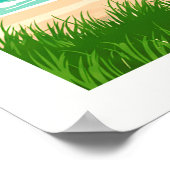 Poster Caroline du Nord vintage (Coin)