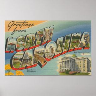 Poster Caroline du NordGrandes lettres Scènes 3