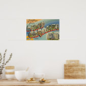 Poster Caroline du NordGrandes lettres Scènes 3 (Cuisine)