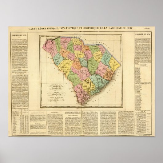 Poster Caroline du Sud États-Unis (Devant)