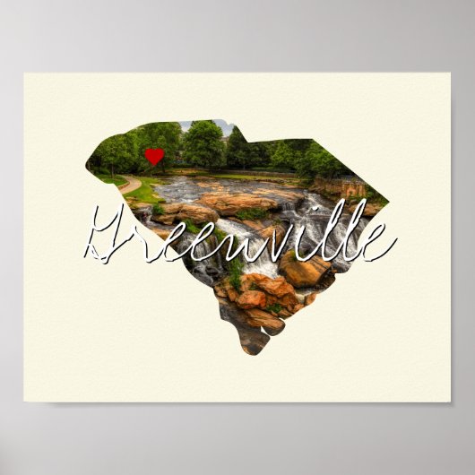 Poster Caroline du Sud Infos photo et nom de ville (Devant)