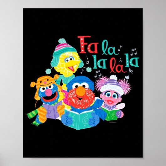 Poster Caroling Sesame Street (Devant)