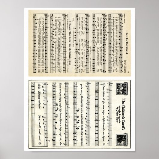 Poster Carols de Noël : Joy to the World, The Children's (Devant)