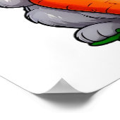Poster Carotte mangeuse de lapin (Coin)
