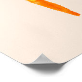 Poster Carottes aquarelle art alimentaire coloré (Coin)