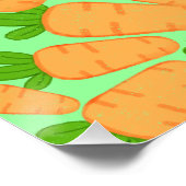Poster Carottes Oranges Et Vertes (Coin)