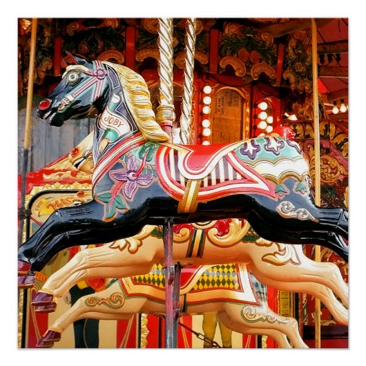 POSTER CAROUSEL HORSE (Devant)