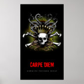 Poster Carpe de crâne King Squid Diem (Devant)